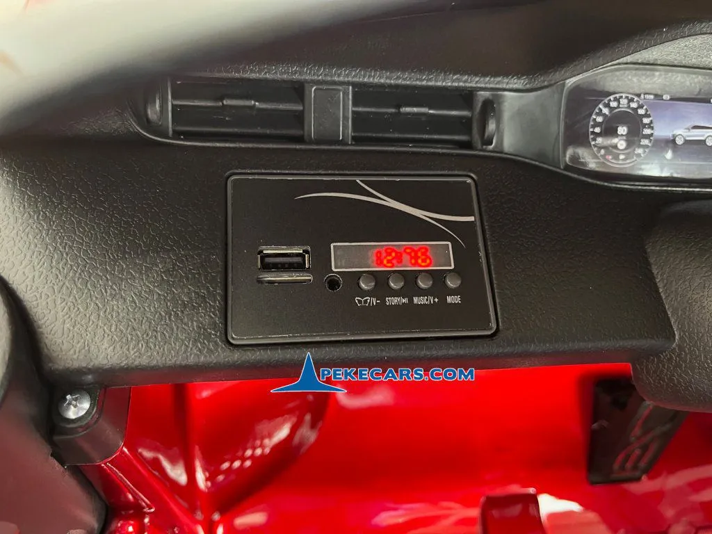 coche electrico para niños Range Rover Evoque 12V 2.4G Rojo Metalizado