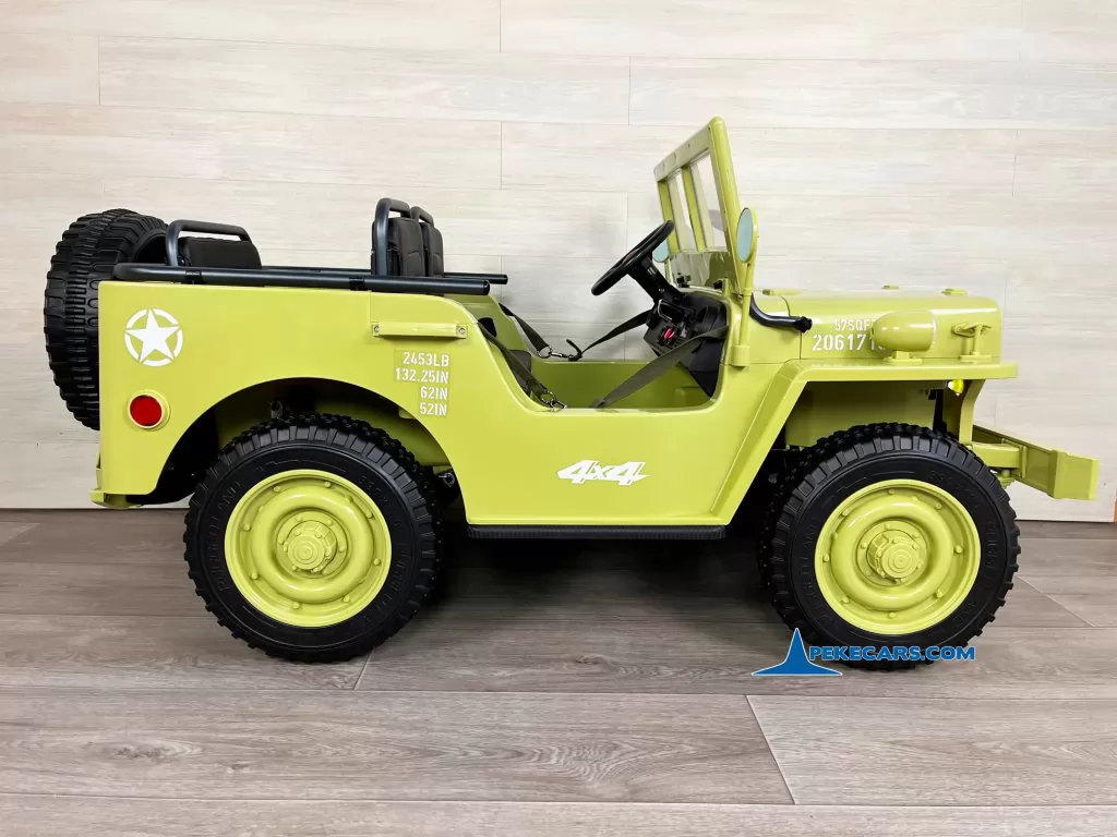 coches para niños todoterreno willys jeep desert fox vista izquierda