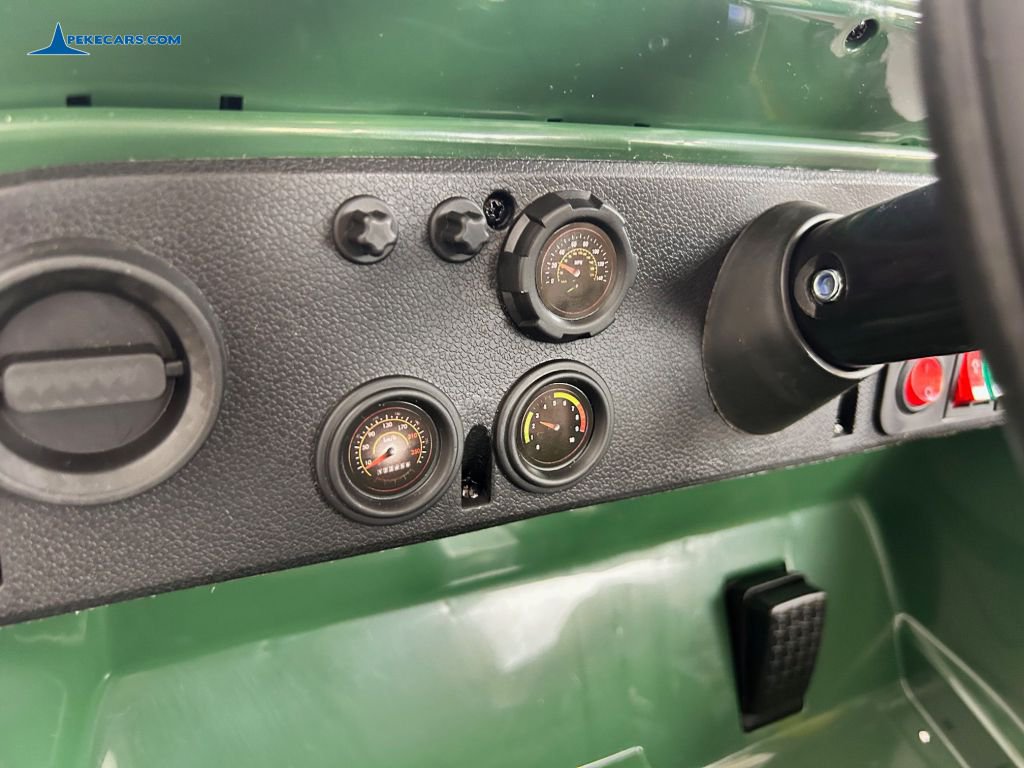 Todoterreno Willys Army Jeep 12V 1 Plaza verde botones
