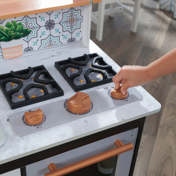 Cocina Artisan Island Kidkraft 53441 - vista hornillos