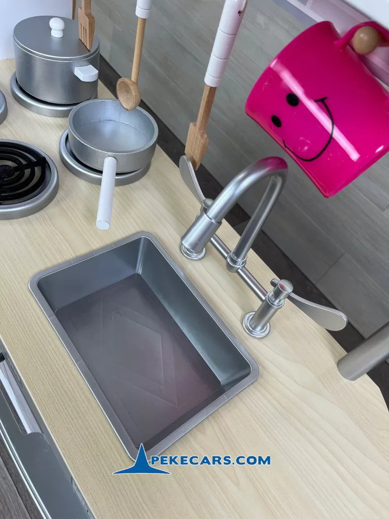 cocina de juguetes grandes accesorios blanca