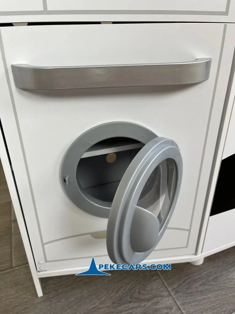 cocina de juguete con comida nevera luz blanca