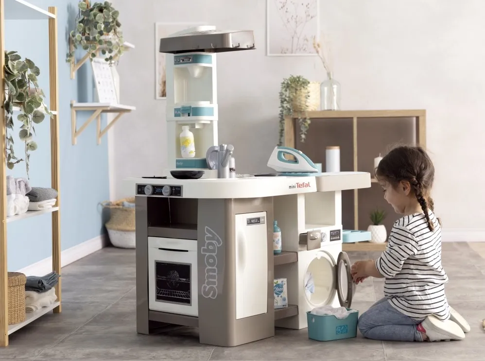 cocina de plastico juguete Cleaning Tefal Studio - lavadora