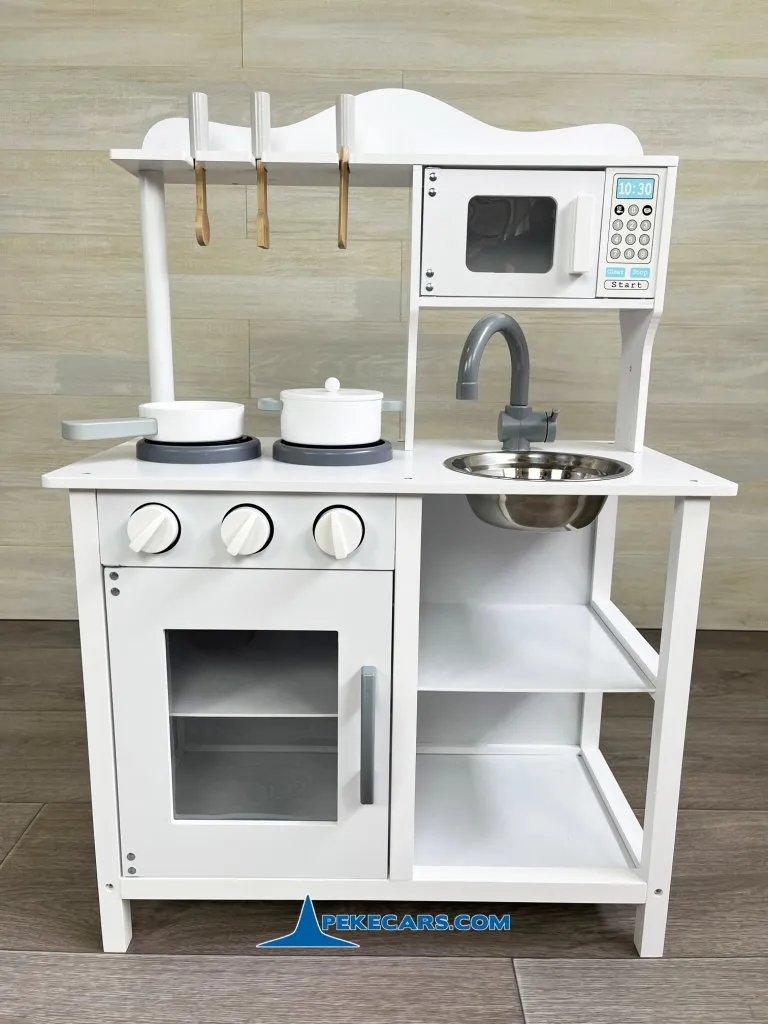 cocina de madera juguete infantil blanca accesorios