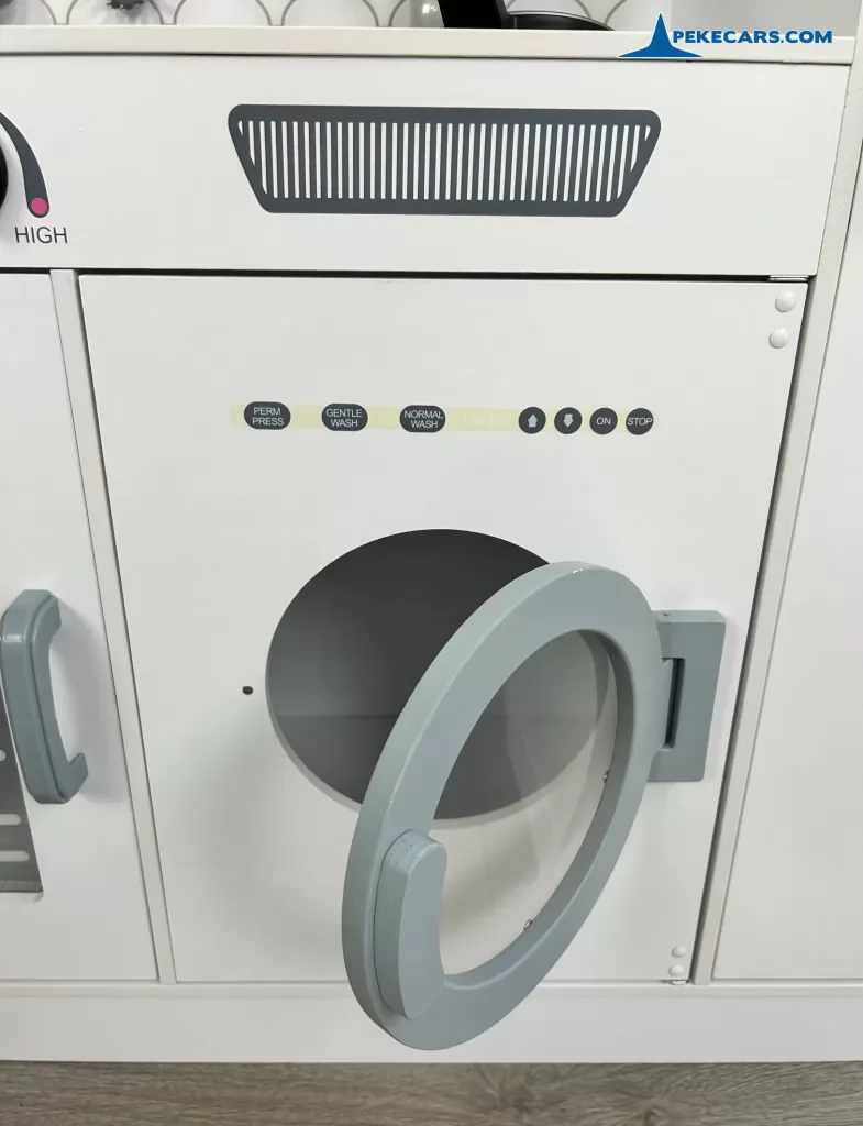 cocina de juguete nevera microondas blanca