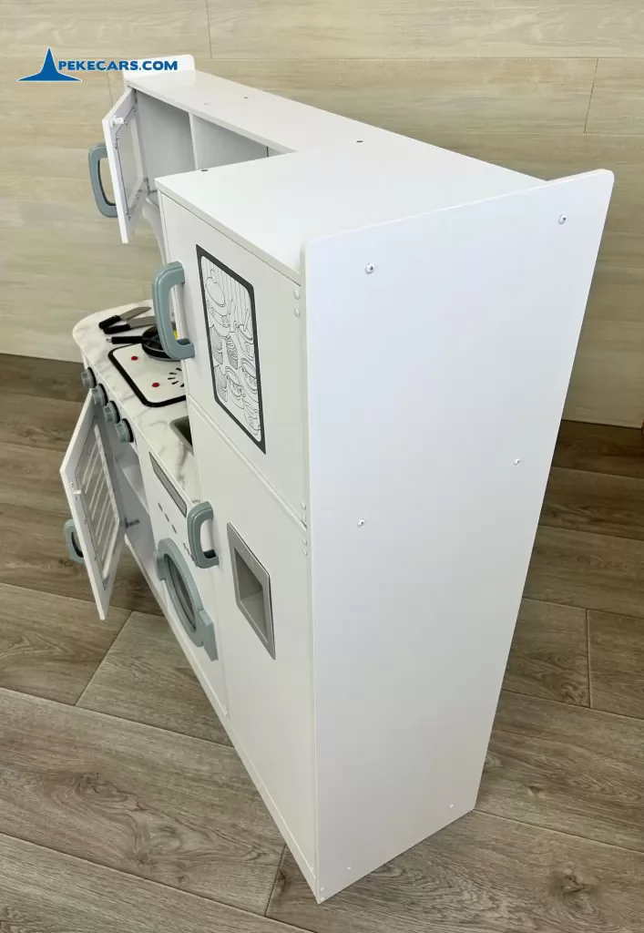 cocina de juguete nevera microondas blanca