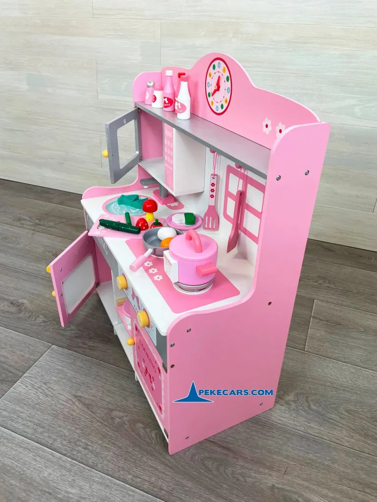 cocina de juguete niñas rosa detalle derecha