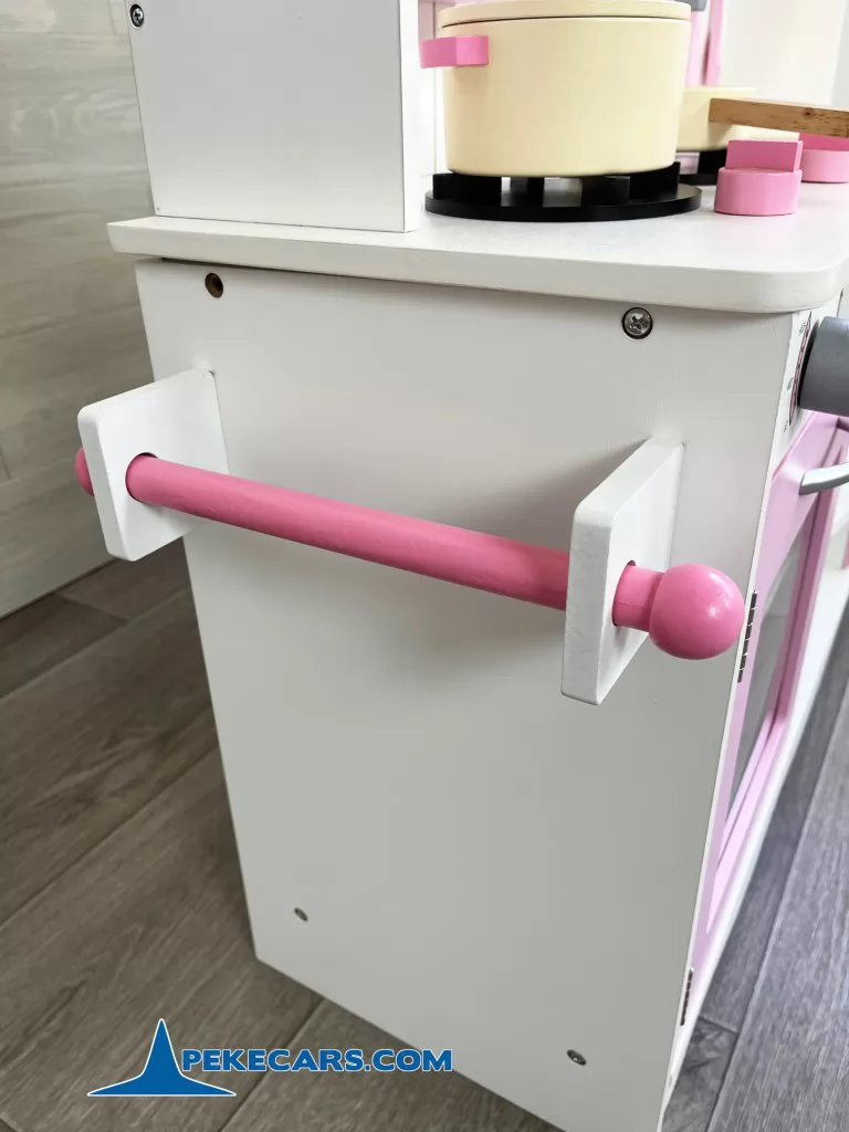 cocina de juguete para niños blanco rosa