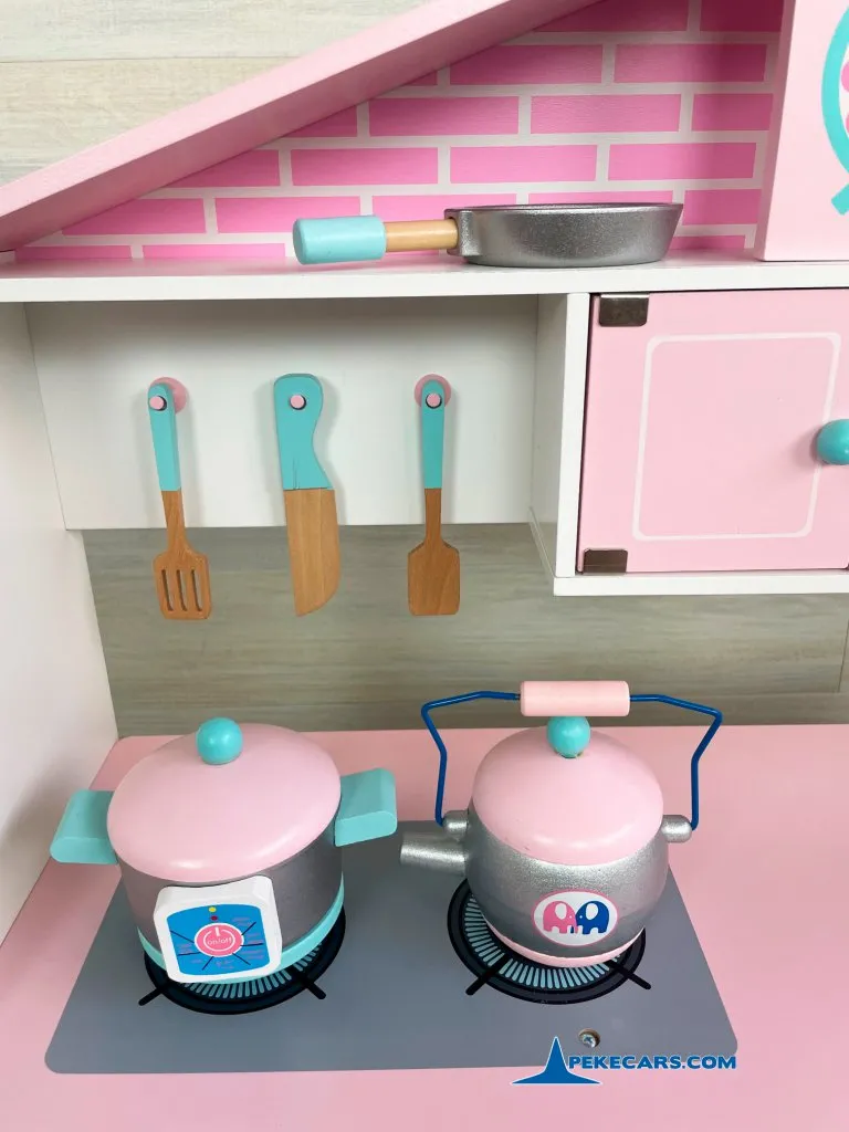 cocina de juguete niñas rosa pastel accesorio set de cocina