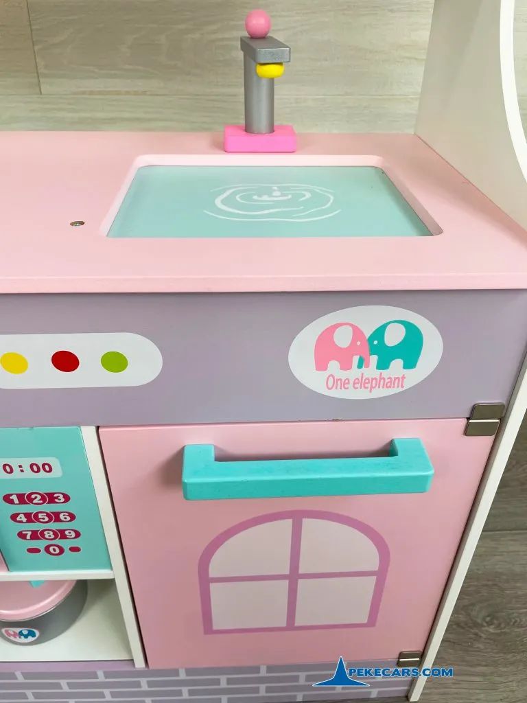 cocina de juguete con comida rosa pastel accesorio horno