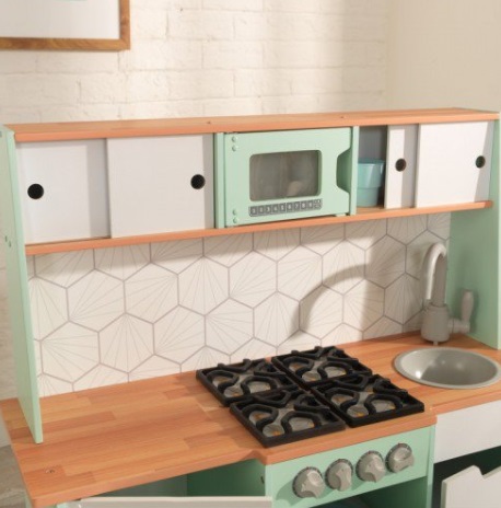 COCINA KIDKRAFT 53432 MID-CINTURY MODERN MICROONDAS