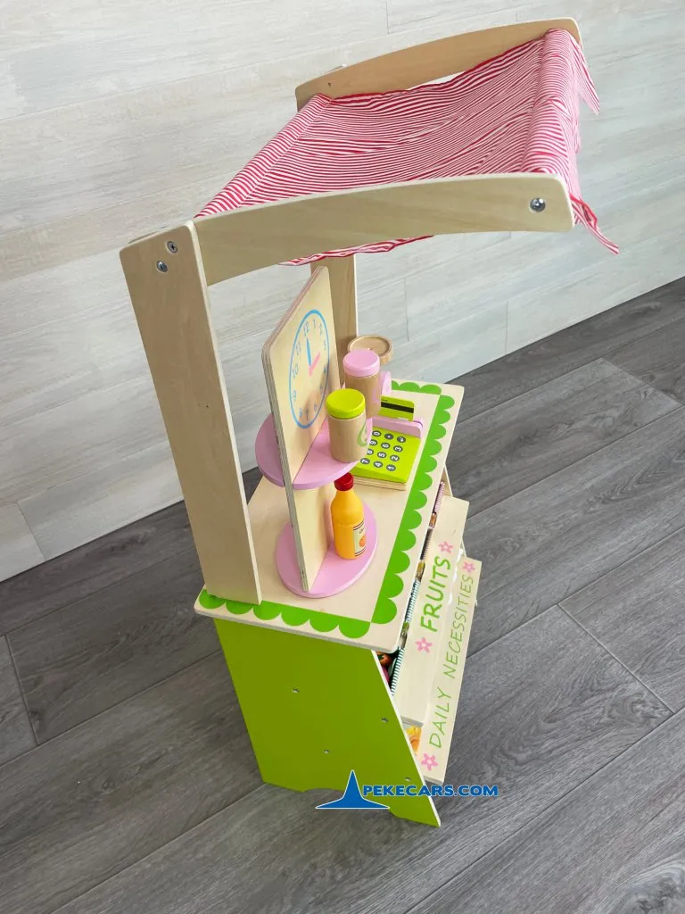 cocina de juguete grande mercadillo infantil accesorios izquierda