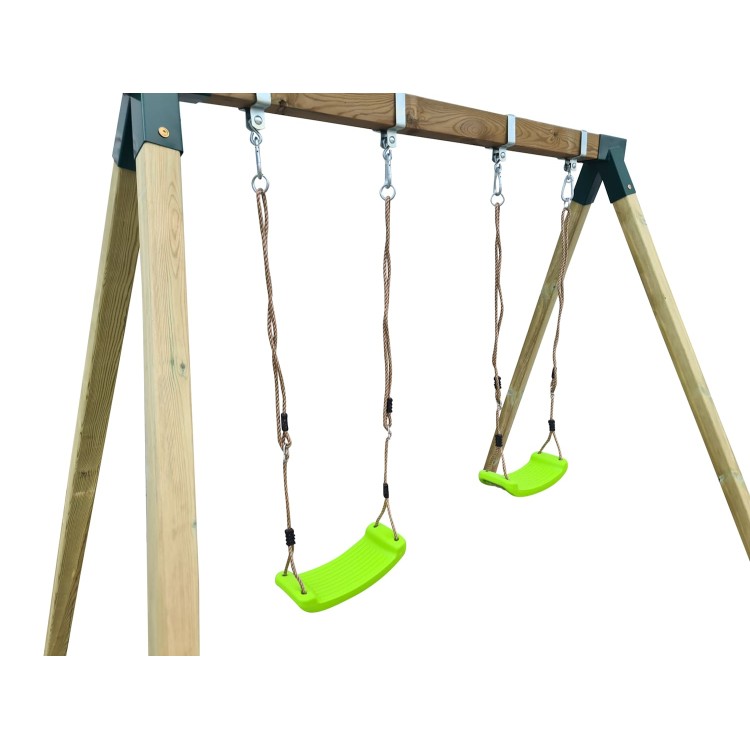 Columpio de madera cuadrada MASGAMES REIKO asientos