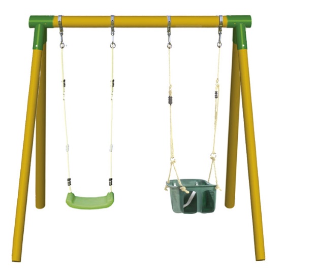 Columpio Kadi con asiento de bebe - Vista frontal