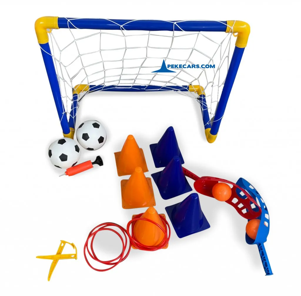 Set de Deporte 4 en 1: Aros, Frisbee, Lacrosse y Futbol