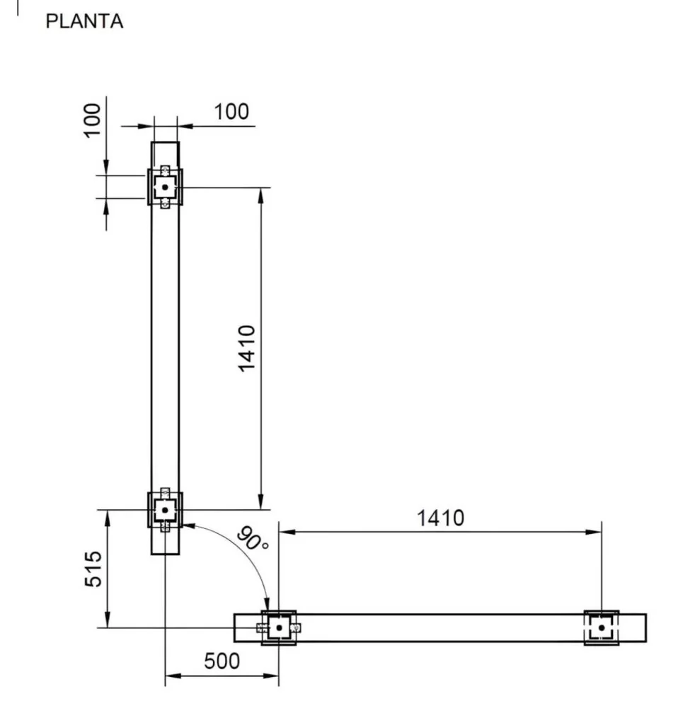 Barras de Equilibrio Masgames Indiana Horeca - medidas
