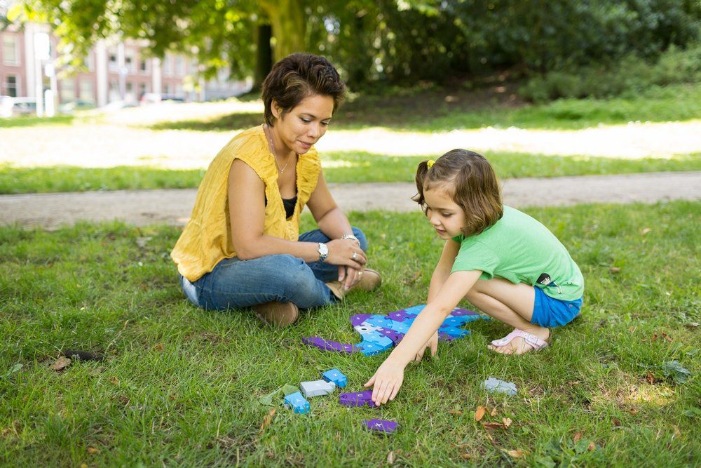 Puzzle elefante - vista jardin