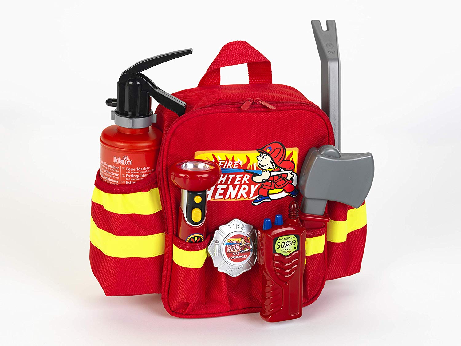 mochila de bomberos de juguete