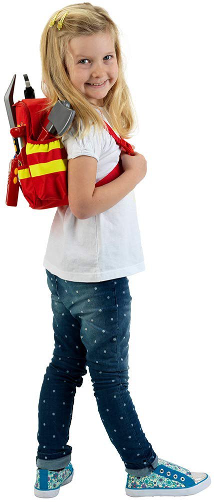 mochila de bomberos para niña