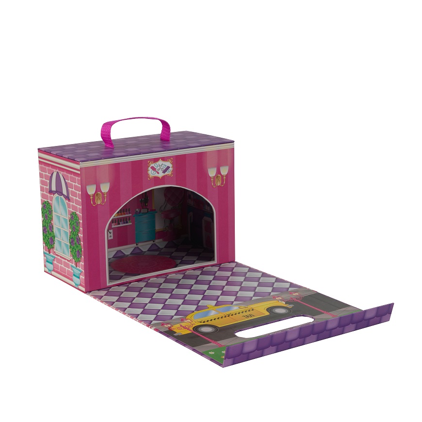 Set Salon de Belleza Plegable y Portatil Kidkraft 63387 - vista abierto
