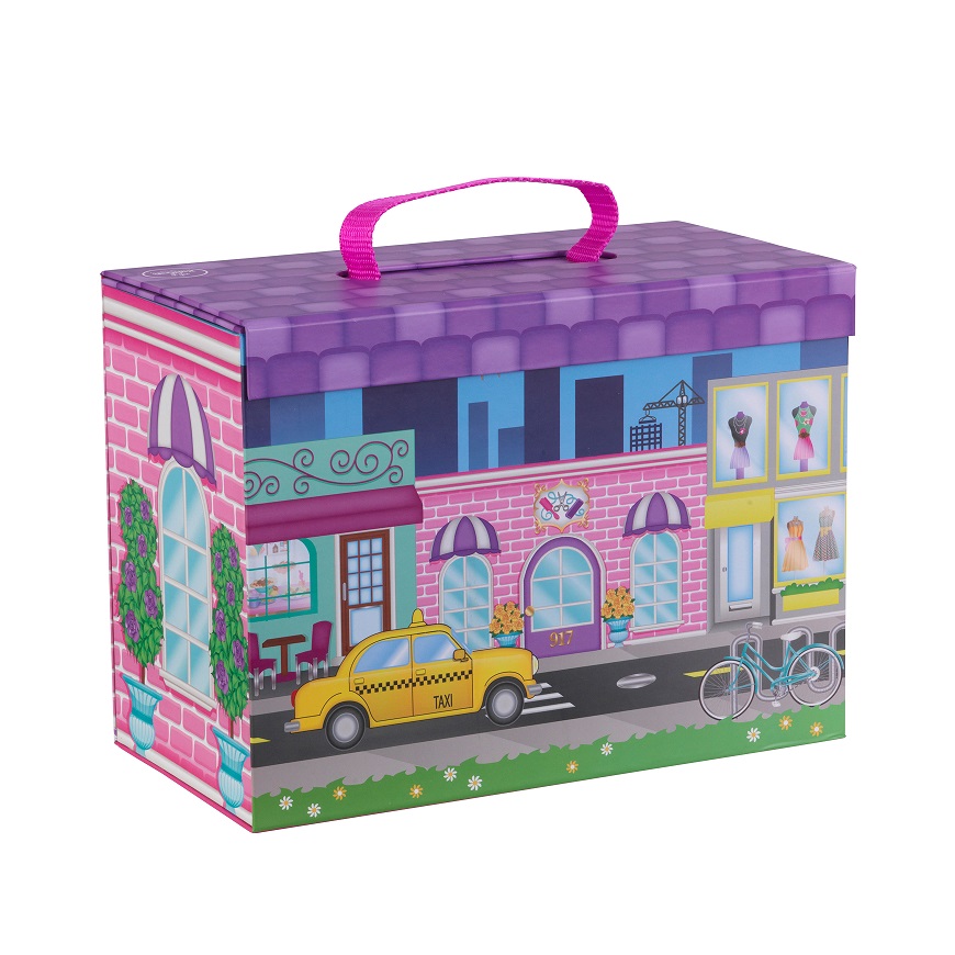 Set Salon de Belleza Plegable y Portatil Kidkraft 63387 - vista trasera