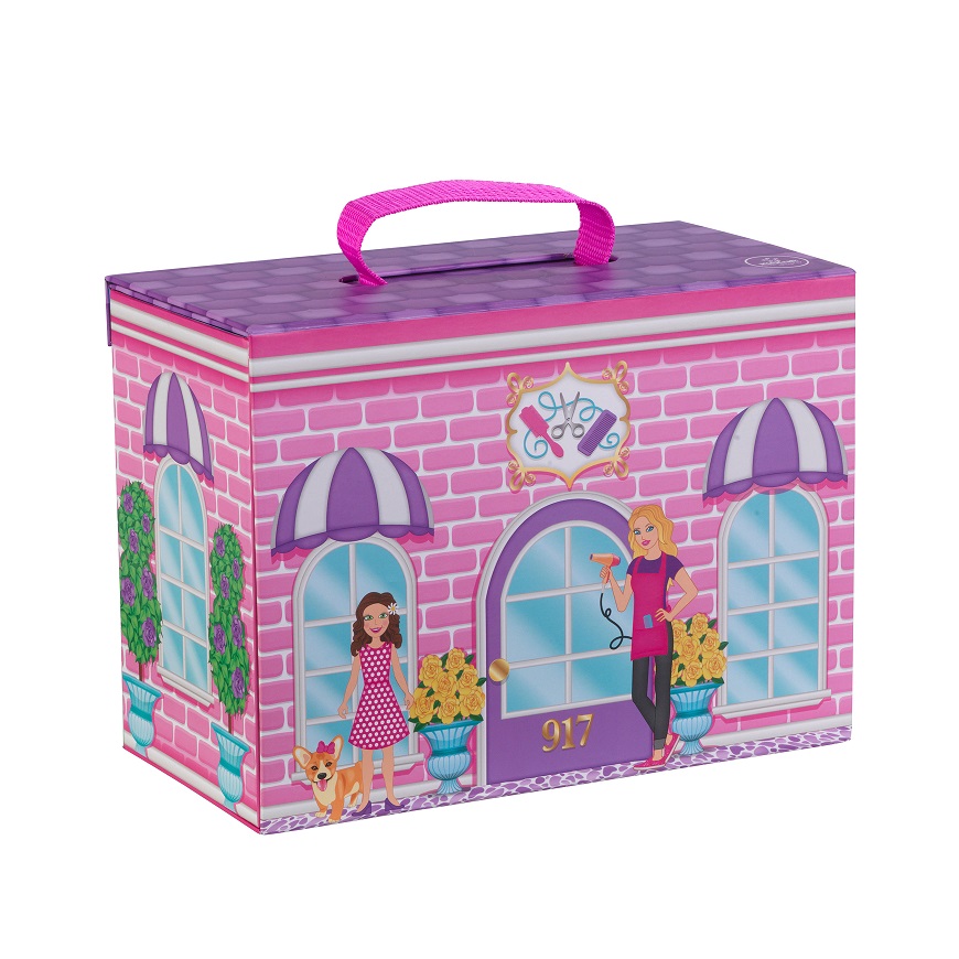 Set Salon de Belleza Plegable y Portatil Kidkraft 63387 - vista delantera