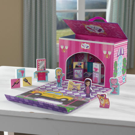 Set Salon de Belleza Plegable y Portatil Kidkraft 63387