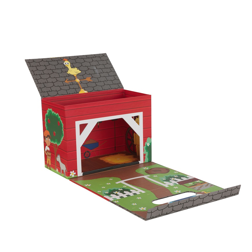 Set de Granja Plegable y Portatil Kidkraft 63386 - vista tejado