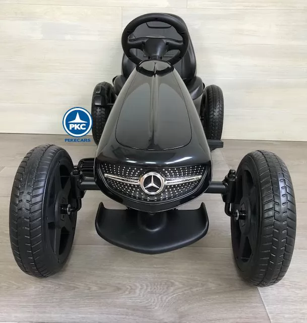 Kart a pedales Mercedes Negro frontal