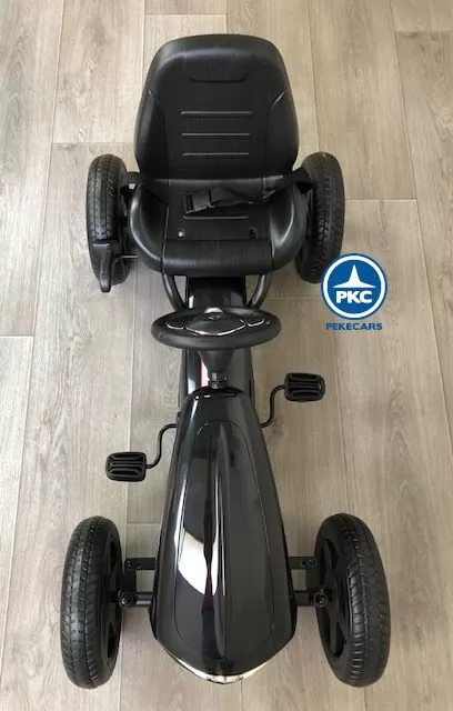 Kart a pedales Mercedes Negro desde arriba