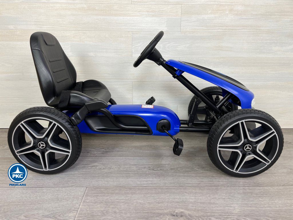 Kart a pedales Mercedes Azul infantil