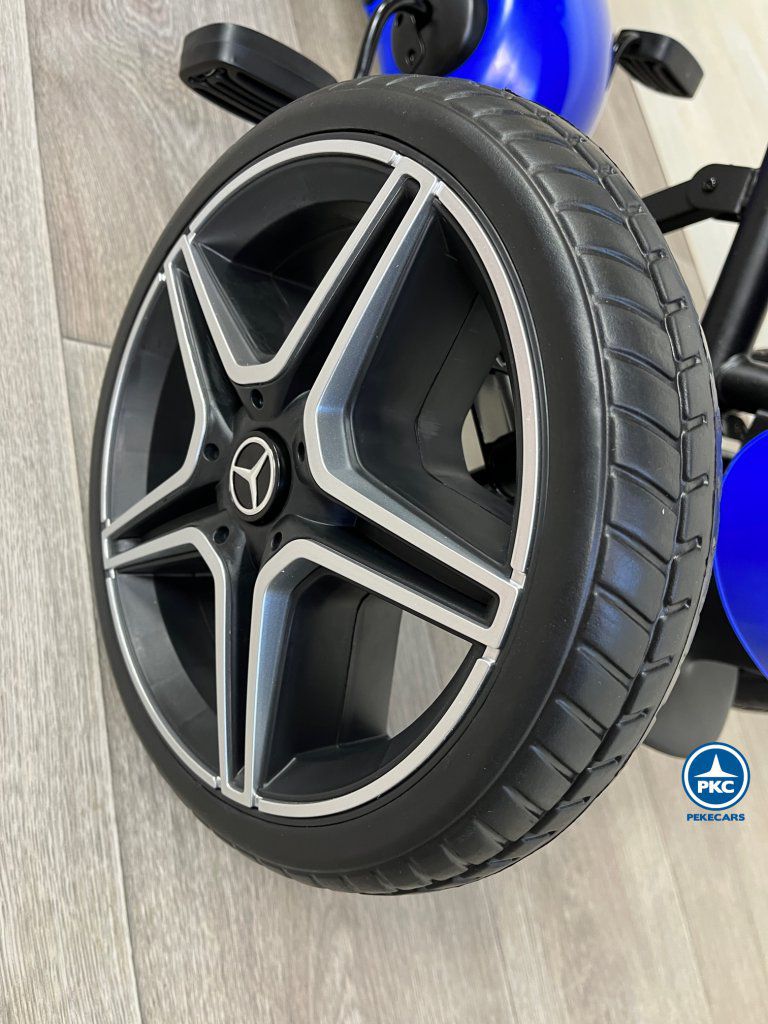 Kart a pedales Mercedes Azul rueda