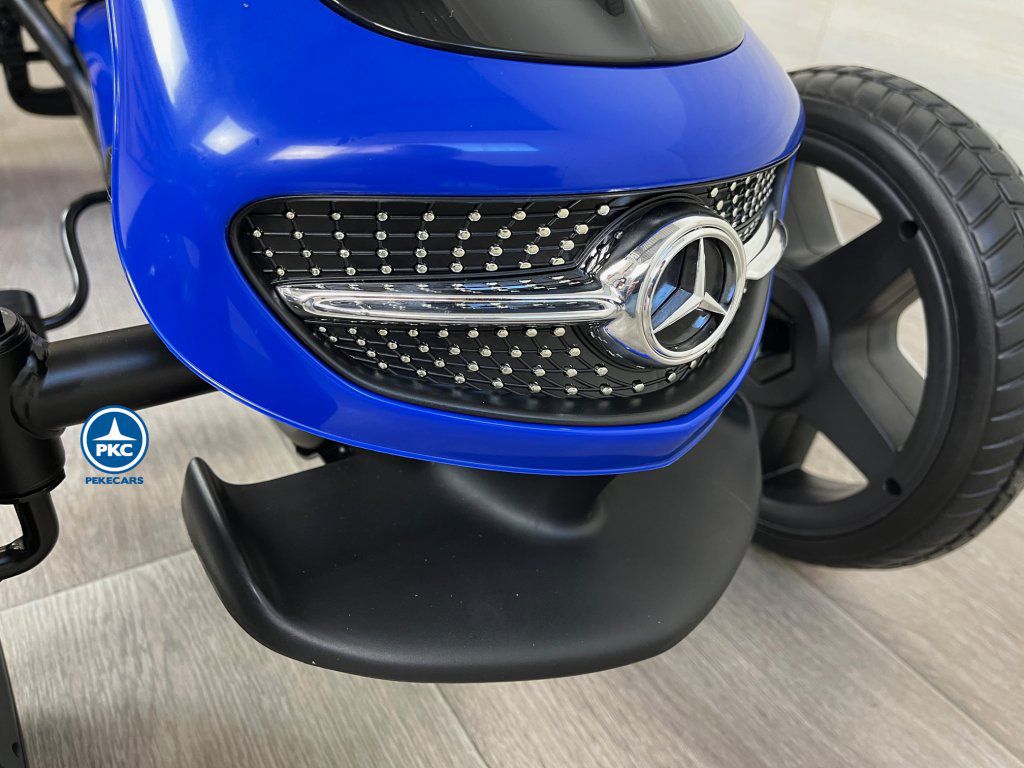 Kart a pedales Mercedes Azul paragolpes
