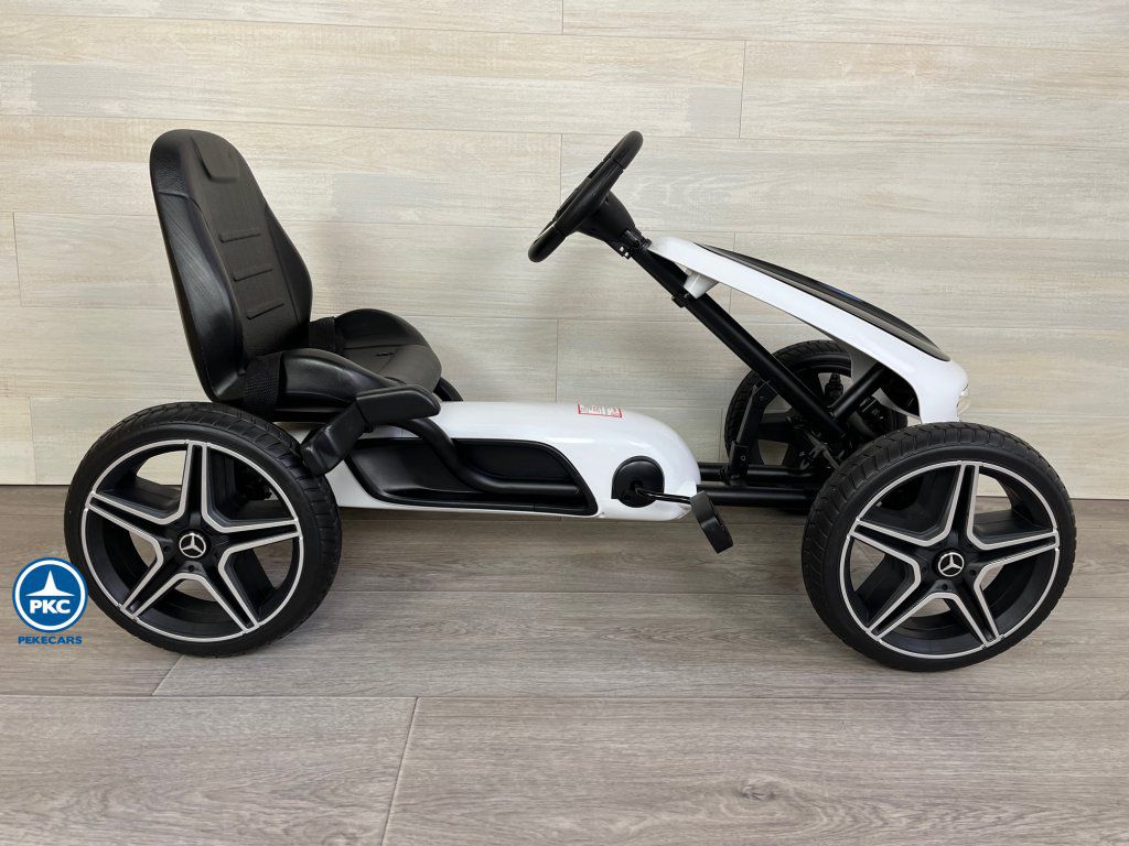 Kart a pedales Mercedes Blanco infantil