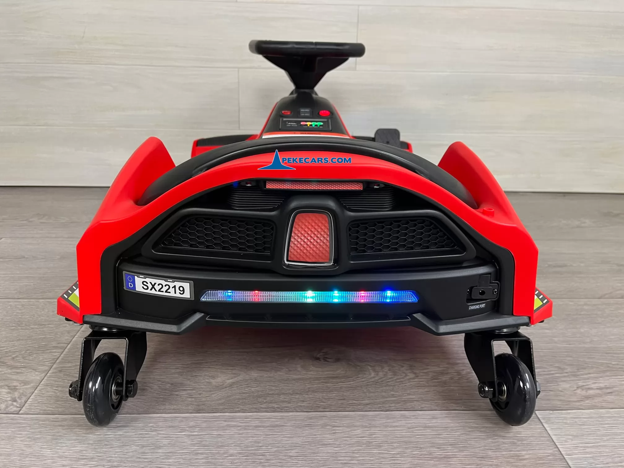 Drift Kart de derrapes GO-SPEED 24V rojo trasero