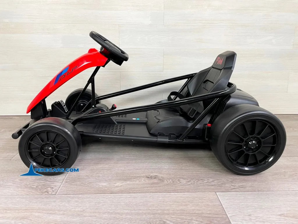 Kart electrico FX-I rojo vista lado derecha
