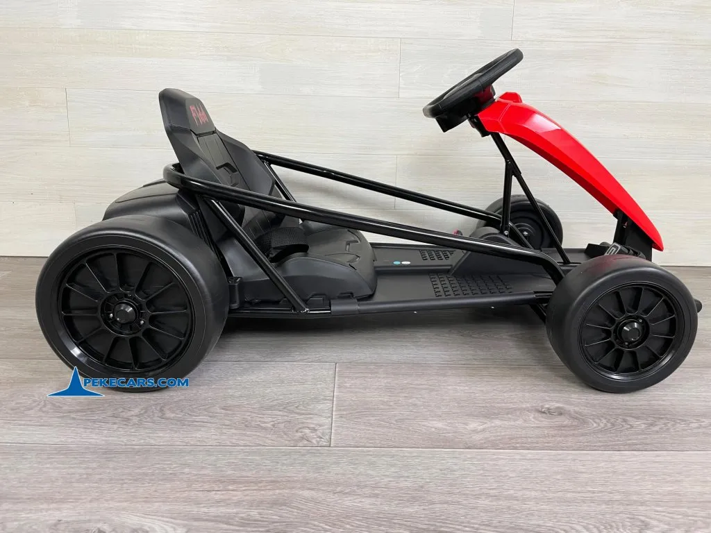 Kart electrico FX-I rojo detalle izquierda