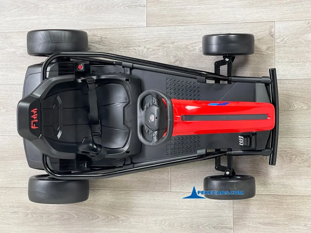 Kart electrico FX-I rojo vista arriba