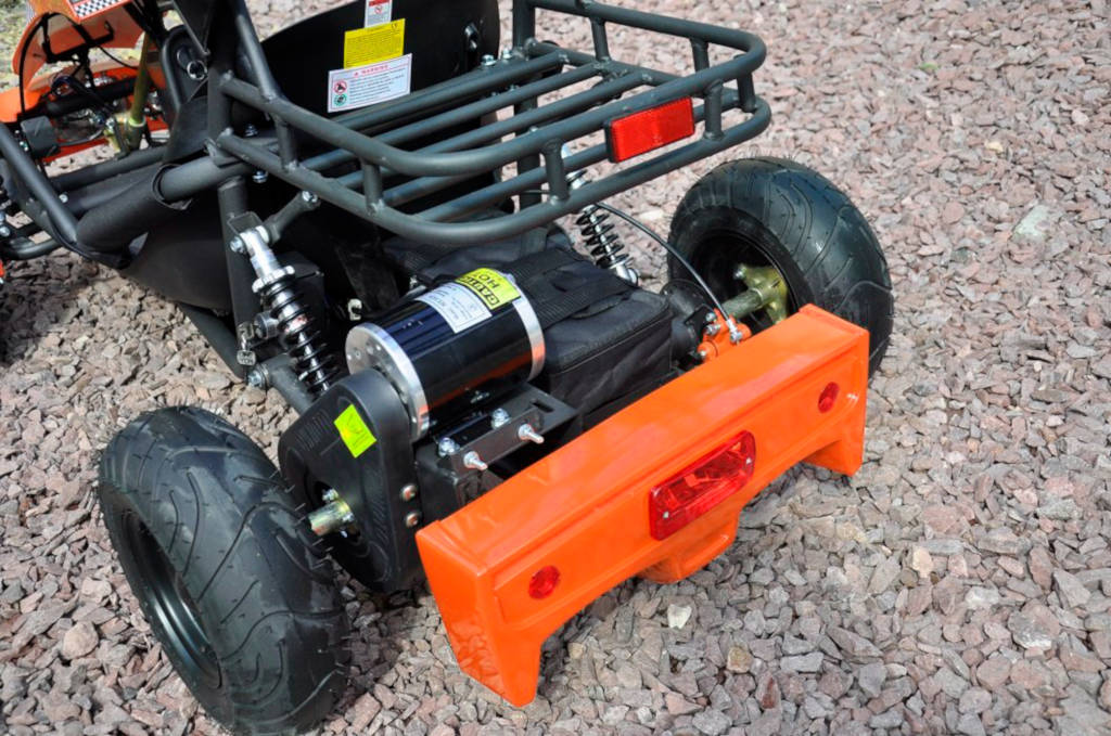 kart eléctrico 500w 36v naranja pekecars