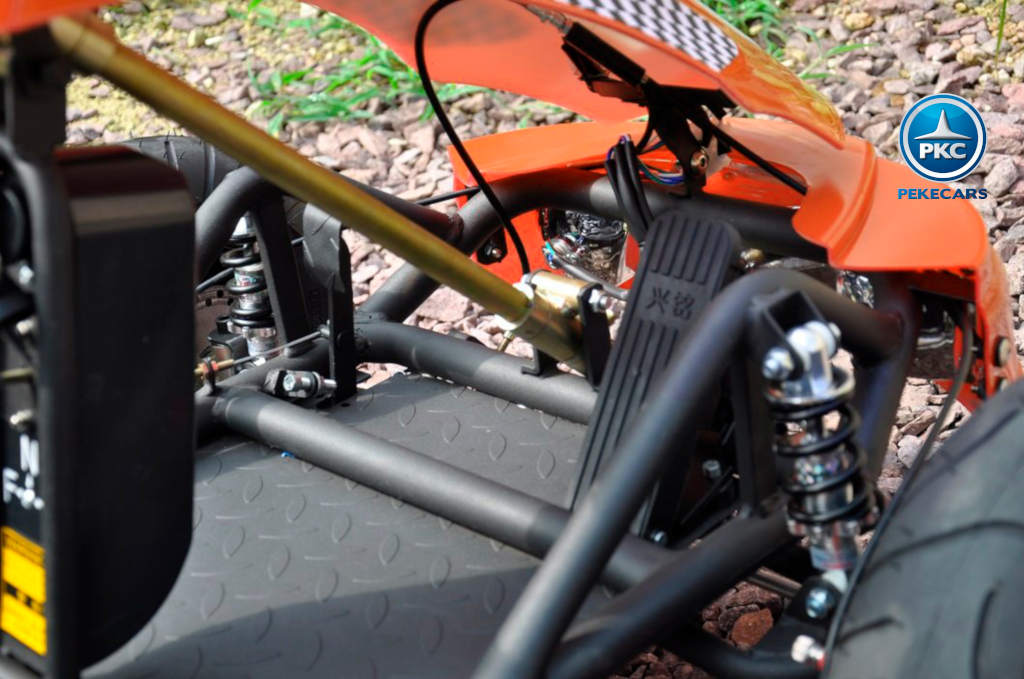 kart eléctrico 500w 36v naranja pekecars