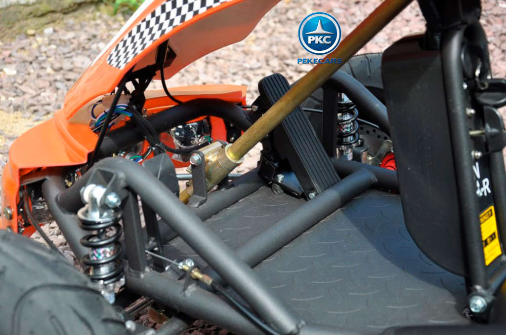 kart eléctrico 500w 36v naranja pekecars