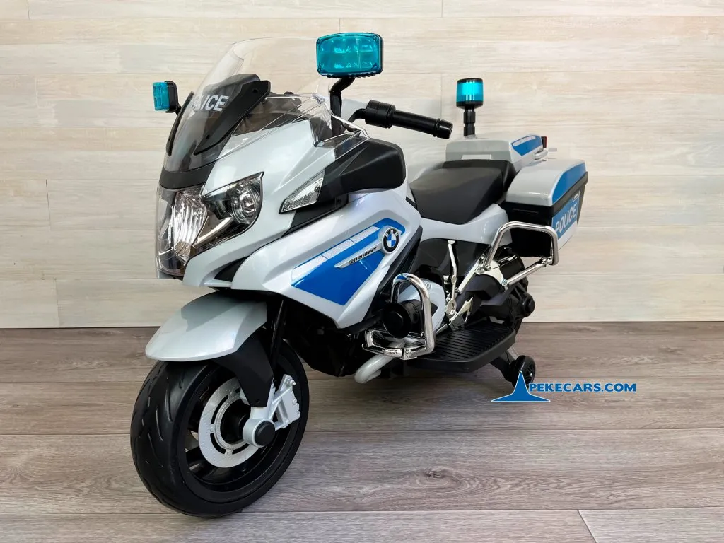 Moto de policia BMW R1200 vista frontal