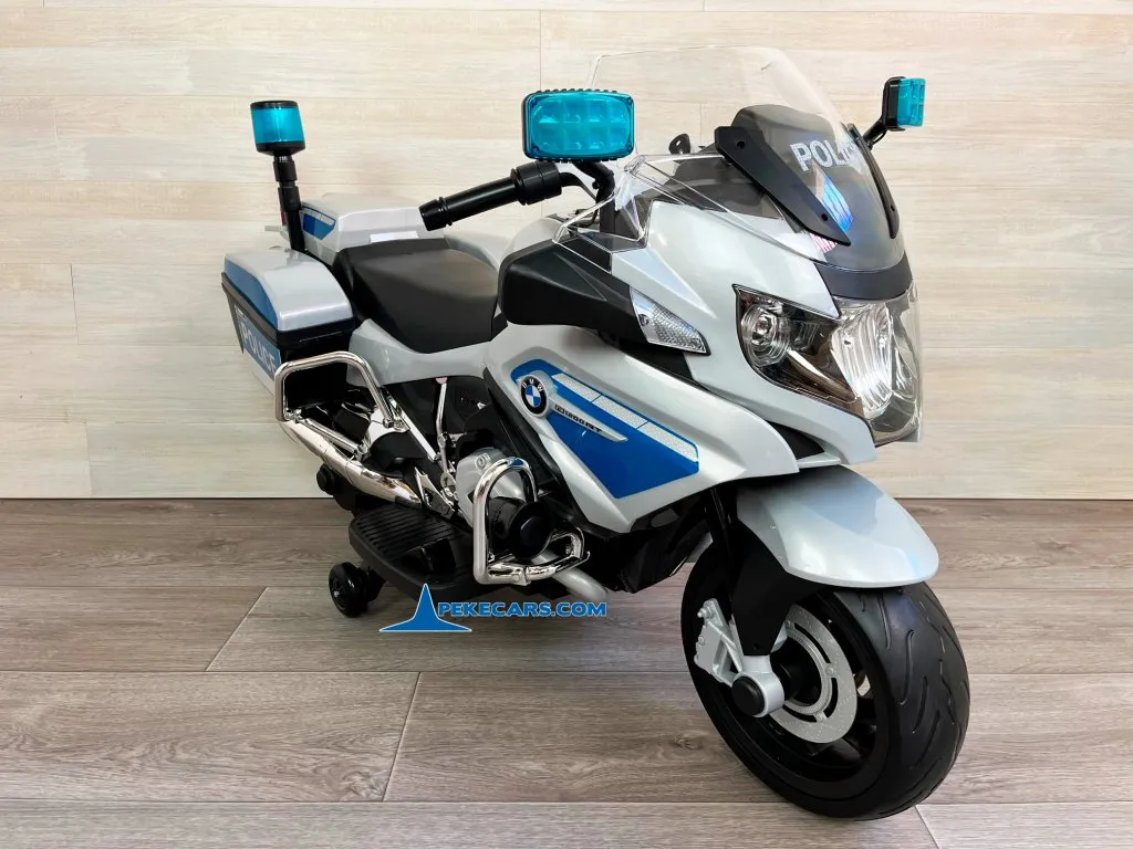 Moto de policia BMW R1200 vista izquierda