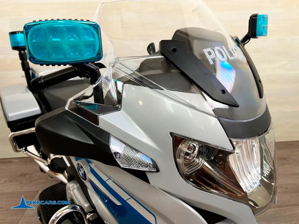 Moto de policia BMW R1200 luces frontales