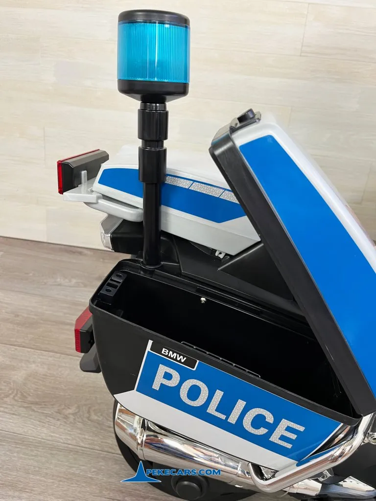 Moto de policia BMW R1200 luz trasera de emergencia