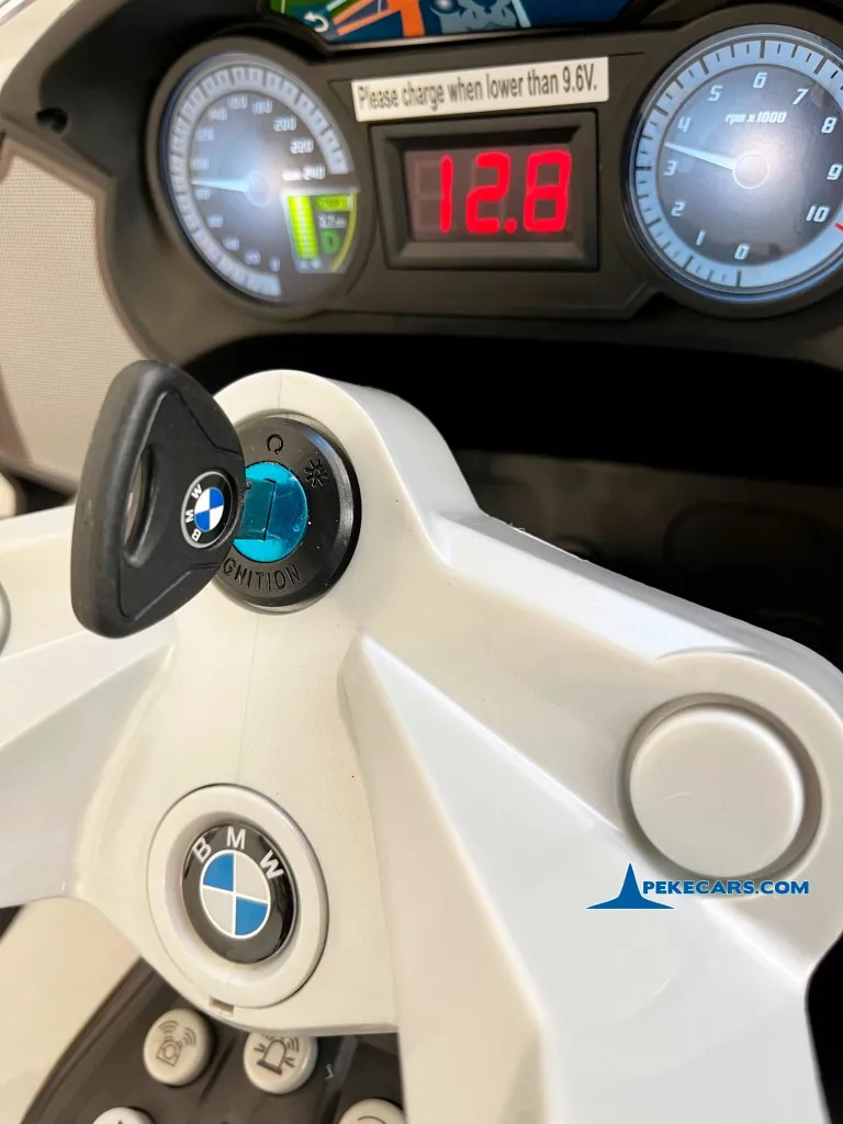 Moto de policia BMW R1200 manillar