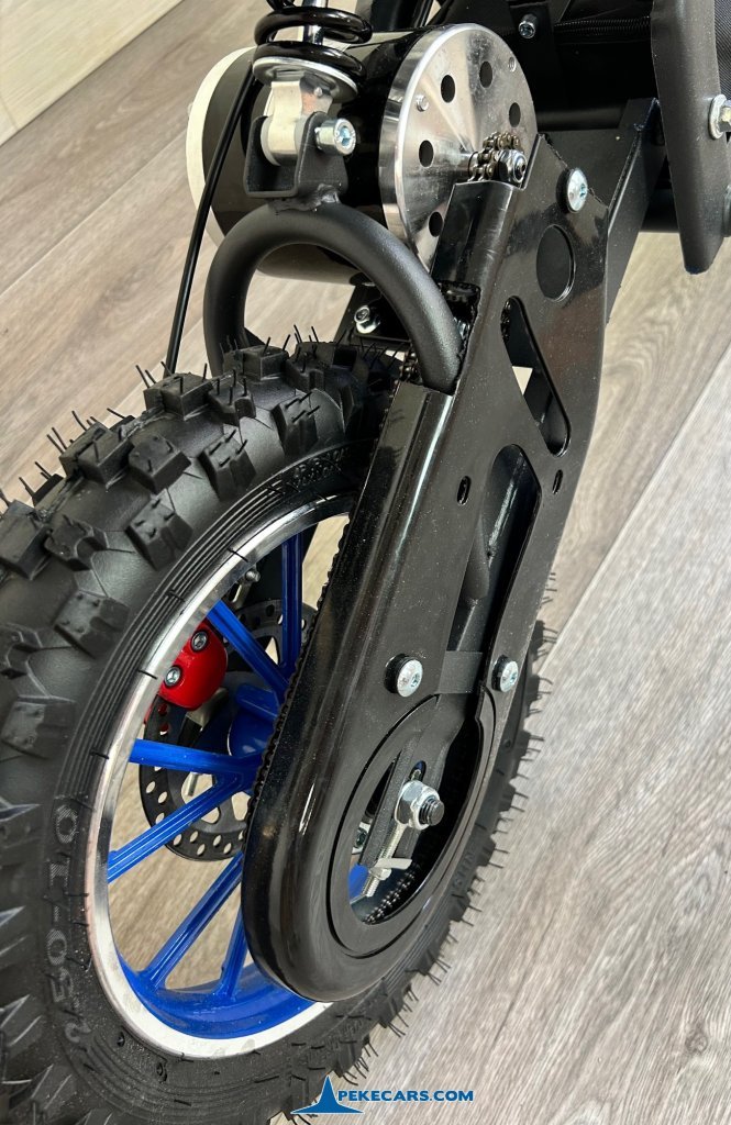 Moto electrica para niños Dirk 36V 800W Azul eje