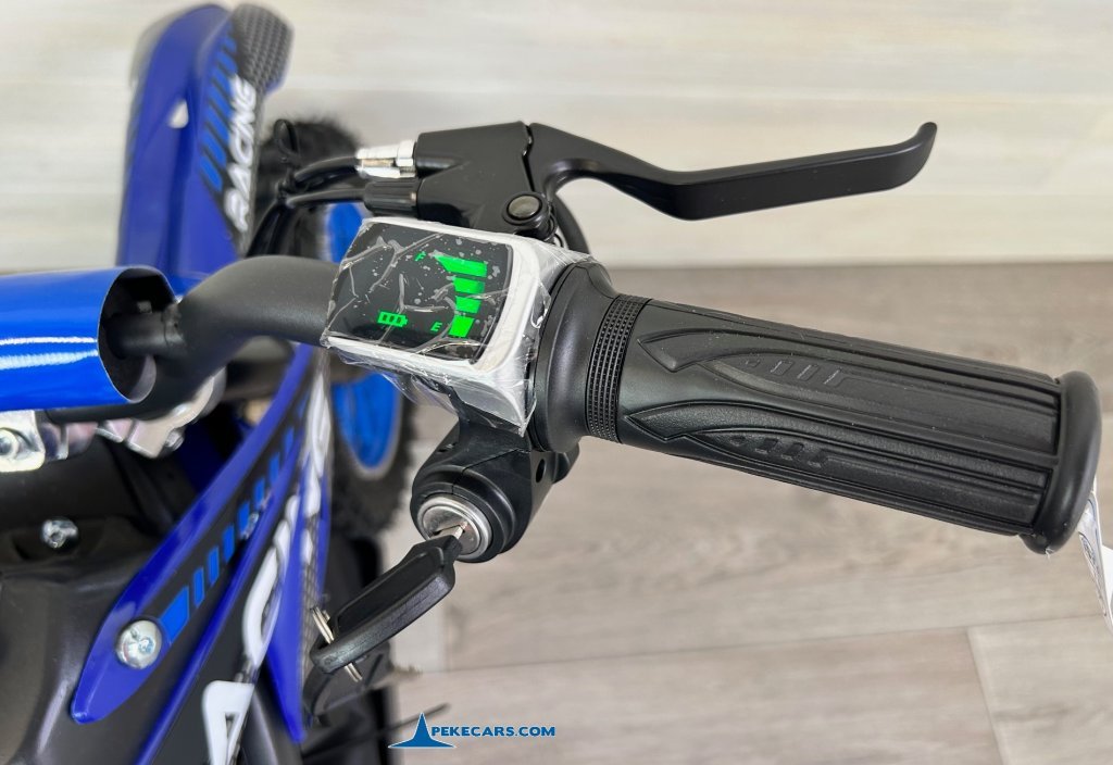 Moto electrica para niños Dirk 36V 800W Azul indicador batería