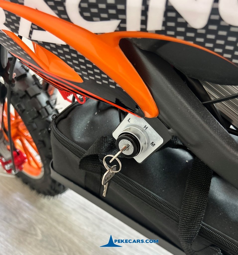 Moto electrica para niños Dirk 36V 800W Naranja llaves