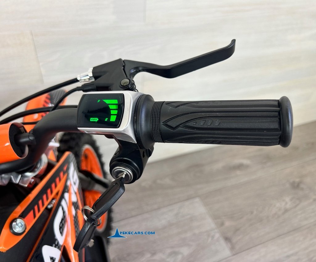 Moto electrica para niños Dirk 36V 800W Naranja manillar